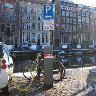 Amsterdam EV charging station in 2012