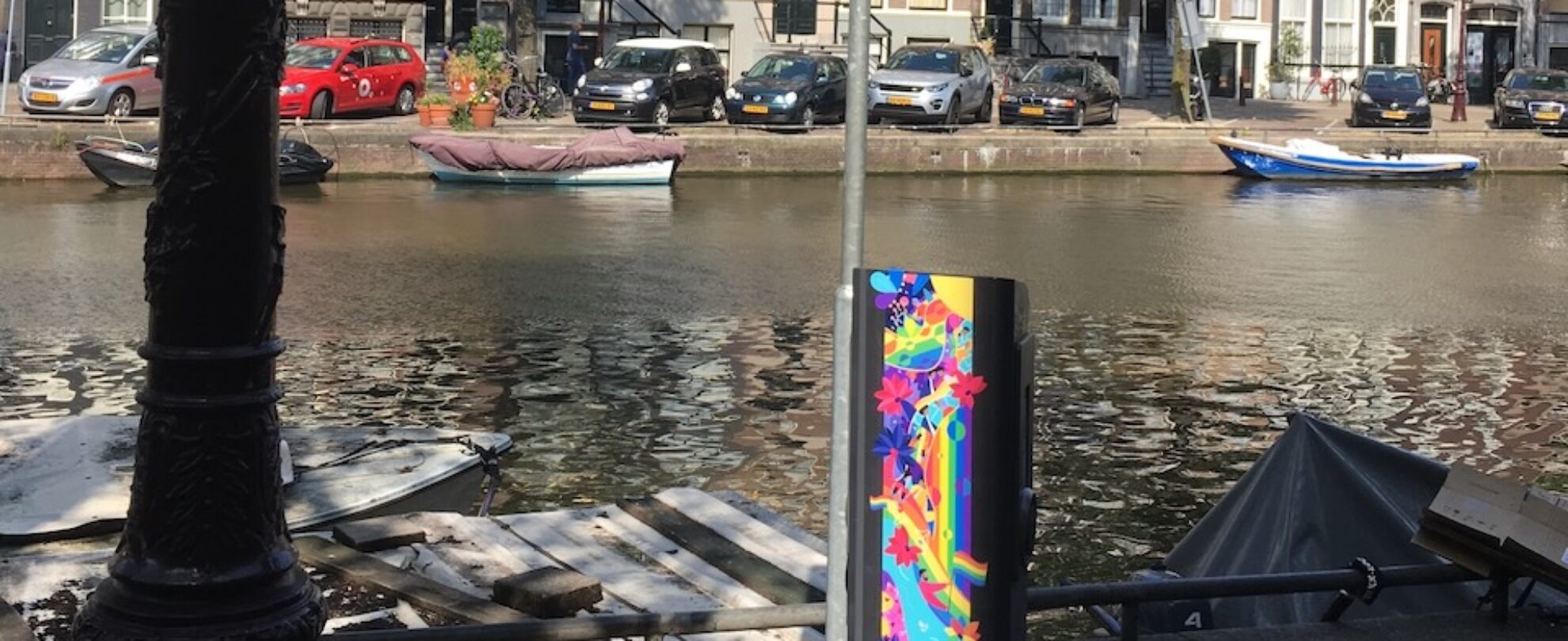 EV charging station on Amsterdam's canals