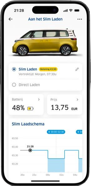 ANWB Charging app showing the smart charging screen